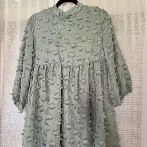 NWT Never Worn Size Small Zara Dusty Blue Dress